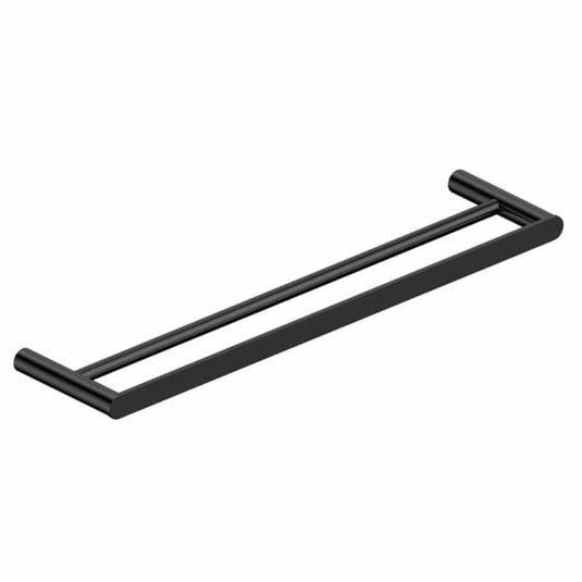 RAK Ceramics Petit Round 450mm Double Towel Bar - Matt Black - RAKPER9912-45B - Envy Bathrooms Ltd