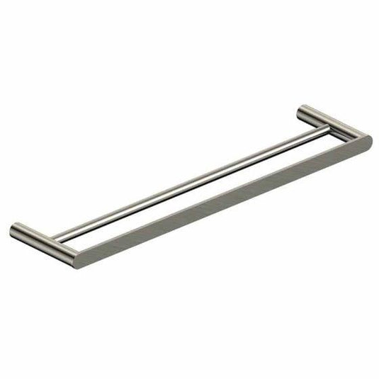 RAK Ceramics Petit Round 600mm Double Towel Bar - Brushed Nickel - RAKPER9912-60N - Envy Bathrooms Ltd