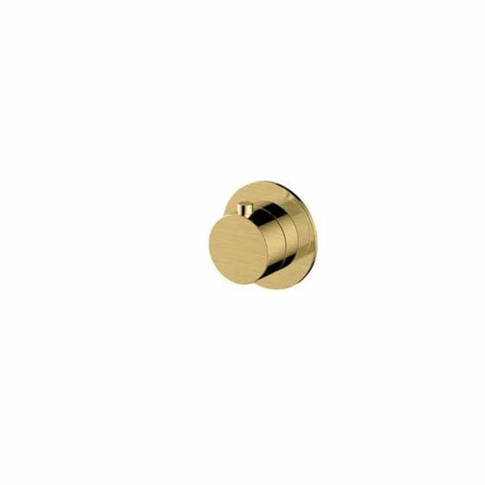 RAK Ceramics Petit Round Concealed Diverter Dual Outlet - Brushed Gold - RAKPER3020-2G - Envy Bathrooms Ltd