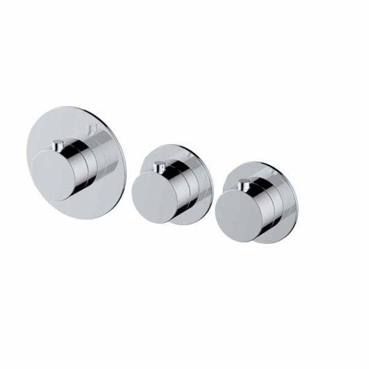 RAK Ceramics Petit Round Concealed Diverter Dual Outlet - Chrome - RAKPER3020-2C - Envy Bathrooms Ltd