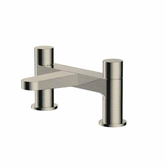 RAK Ceramics Petit Round Deck Bath Filler - Brushed Nickel - RAKPER3004N - Envy Bathrooms Ltd