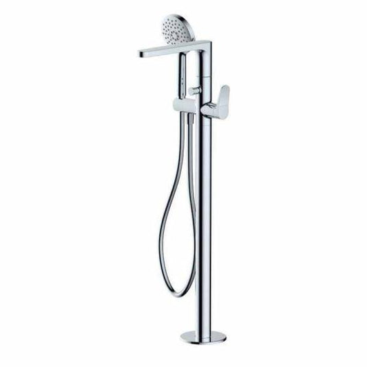 RAK Ceramics Petit Round Floor Standing Bath Shower Mixer - Chrome - RAKPER3014C - Envy Bathrooms Ltd