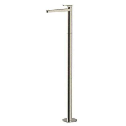 RAK Ceramics Petit Round Floor Standing Wash Basin Mixer - Brushed Nickel - RAKPER3030N - Envy Bathrooms Ltd