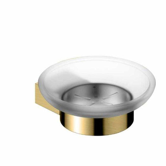 RAK Ceramics Petit Round Soap Dish Holder - Brushed Gold - RAKPER9905-1G - Envy Bathrooms Ltd