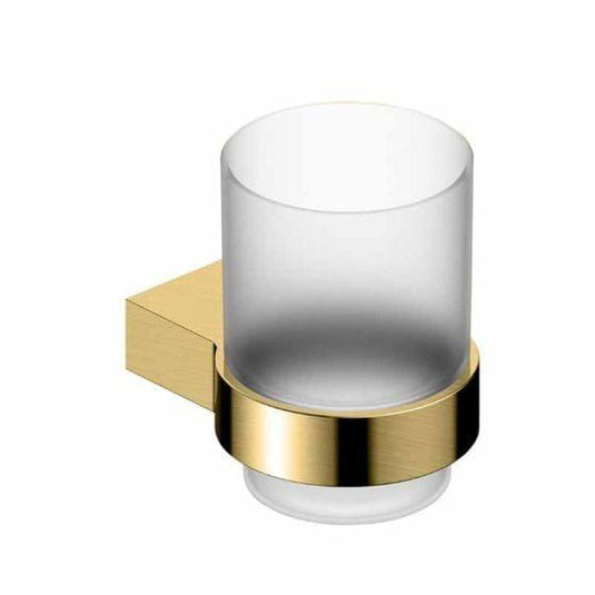 RAK Ceramics Petit Round Tumbler Holder - Brushed Gold - RAKPER9903G - Envy Bathrooms Ltd