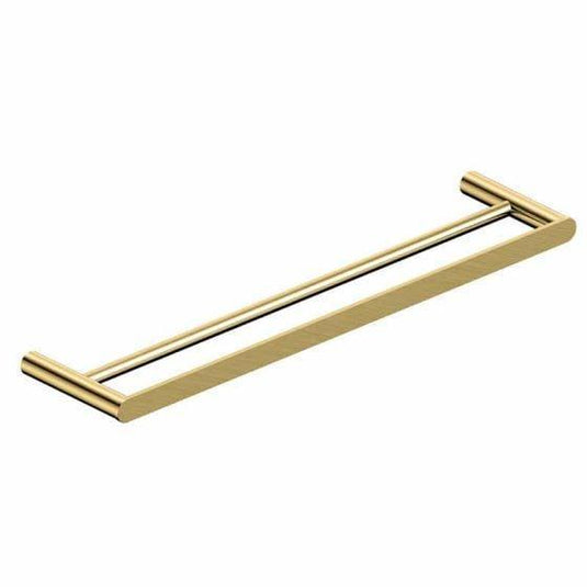 RAK Ceramics Petit Square 450mm Double Towel Bar - Brushed Gold - RAKPES9912-45G - Envy Bathrooms Ltd