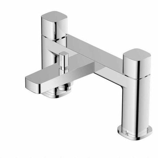 RAK Ceramics Petit Square Deck Bath Shower Mixer - Chrome - RAKPES3005C - Envy Bathrooms Ltd