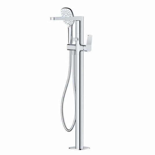 RAK Ceramics Petit Square Floor Standing Bath Shower Mixer - Chrome - RAKPES3014C - Envy Bathrooms Ltd