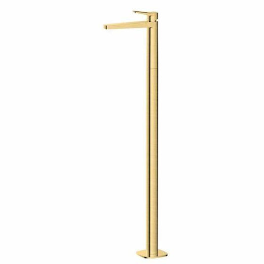 RAK Ceramics Petit Square Floor Standing Wash Basin Mixer - Brushed Gold - RAKPES3030G - Envy Bathrooms Ltd