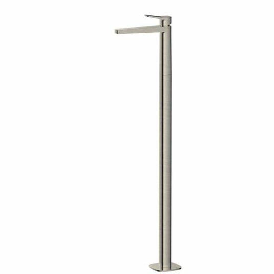 RAK Ceramics Petit Square Floor Standing Wash Basin Mixer - Brushed Nickel - RAKPES3030N - Envy Bathrooms Ltd