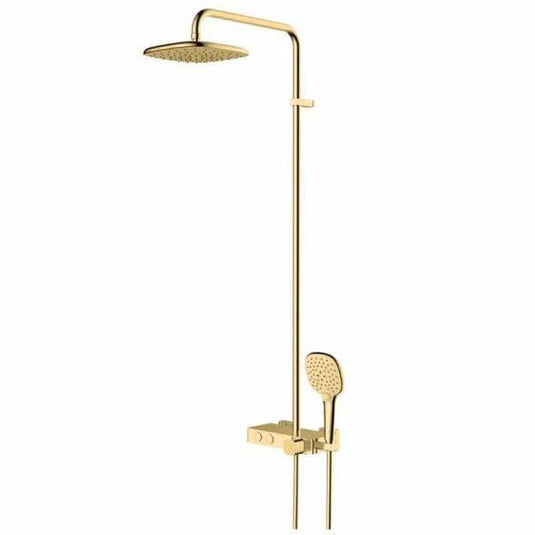 RAK Ceramics Petit Square Shower Column - Brushed Gold - RAKPES6001G - Envy Bathrooms Ltd