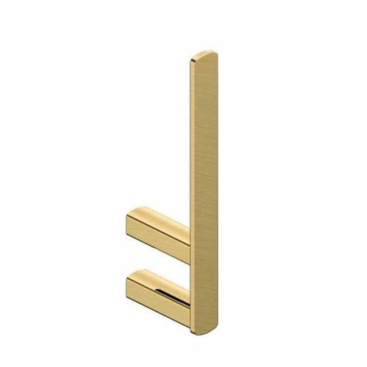 RAK Ceramics Petit Square Spare Toilet Roll Holder - Brushed Gold - RAKPES9902-3G - Envy Bathrooms Ltd