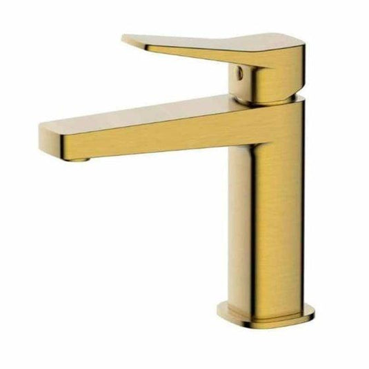 RAK Ceramics Petit Square Standard Basin Mixer Tap - Brushed Gold - RAKPES3001G - Envy Bathrooms Ltd