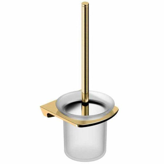 RAK Ceramics Petit Square Toilet Brush Holder - Brushed Gold - RAKPES9908G - Envy Bathrooms Ltd