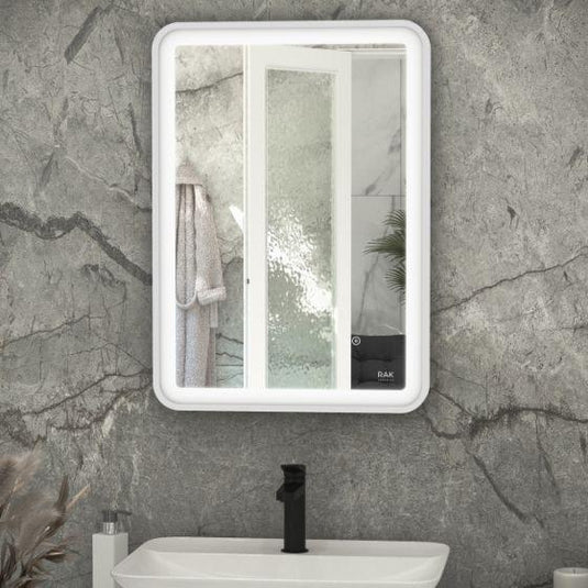 RAK Ceramics Picture Soft 500 x 700mm LED Mirror - Chrome - RAKPICSFCP5001 - Envy Bathrooms Ltd