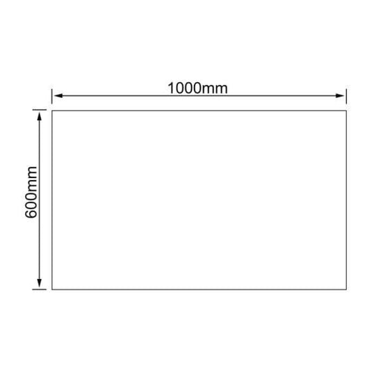 RAK Ceramics Picture Square 600 x 1000mm LED Illuminated Mirror - Brushed Gold - RAKPICSQBG5003 - Envy Bathrooms Ltd