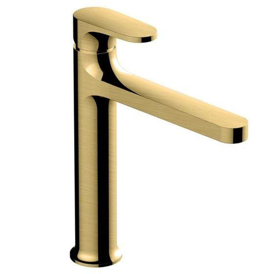 RAK Ceramics Portofino Medium Height Basin Mixer - Brushed Gold - RAKPOR3016G - Envy Bathrooms Ltd