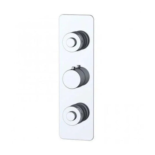 RAK Ceramics Prima Tech Dual Outlet Concealed Thermostatic Shower with Back Plate - Chrome - RAKPRT3025 - Envy Bathrooms Ltd