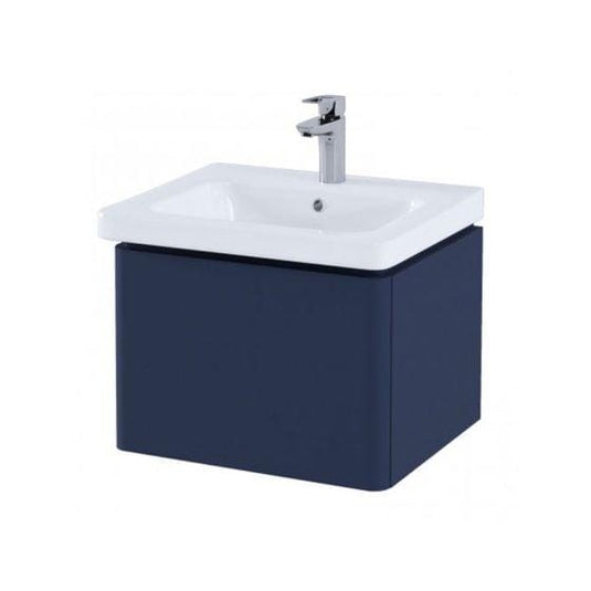 RAK Ceramics Resort Basin Unit With Single Draw - Matt Denim Blue - RAKRSTWBU55604 - Envy Bathrooms Ltd