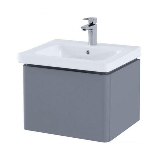 RAK Ceramics Resort Basin Unit With Single Draw - Matt Grey - RAKRSTWBU55603 - Envy Bathrooms Ltd