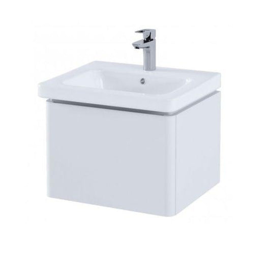 RAK Ceramics Resort Basin Unit With Single Draw - Matt White - RAKRSTWBU55600 - Envy Bathrooms Ltd