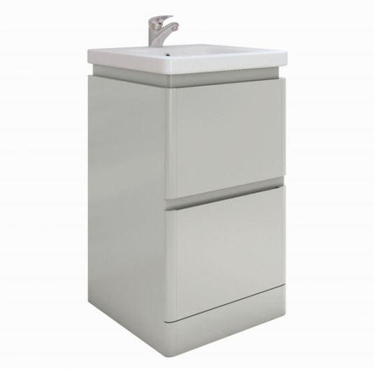 RAK Ceramics Resort Floor Standing 500mm Basin Unit - Grey - RAKRSTFSU50603 - Envy Bathrooms Ltd