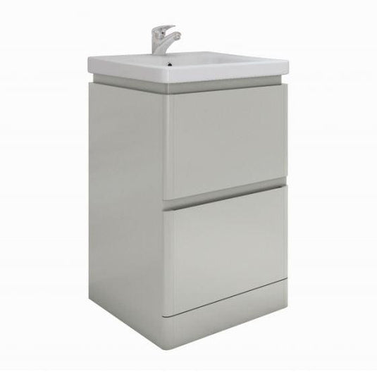 RAK Ceramics Resort Floor Standing 550mm Basin Unit - Grey - RAKRSTFSU55603 - Envy Bathrooms Ltd