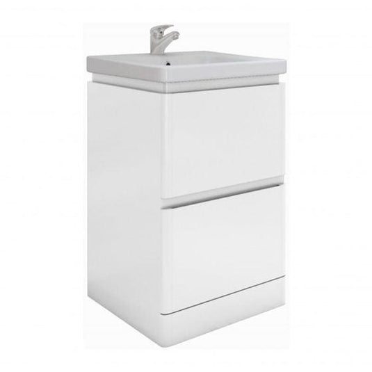 RAK Ceramics Resort Floor Standing 550mm Basin Unit - White - RAKRSTFSU55600 - Envy Bathrooms Ltd