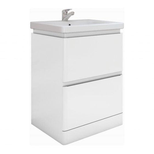 RAK Ceramics Resort Floor Standing 650mm Basin Unit - White - RAKRSTFSU65600 - Envy Bathrooms Ltd