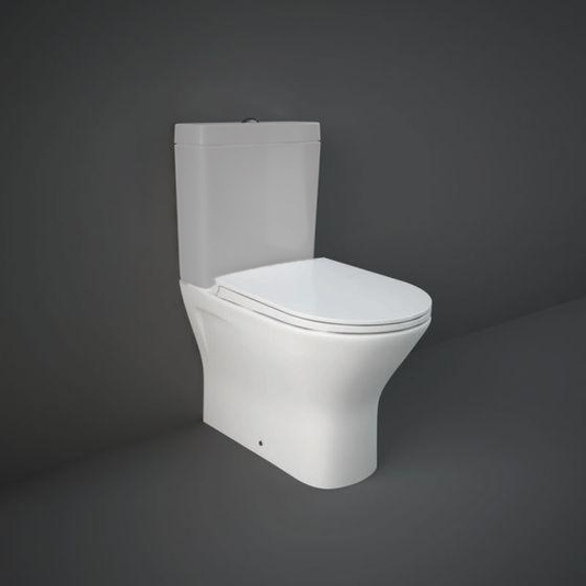 RAK Ceramics Resort Maxi Rimless Close Coupled Toilet Pan - Alpine White - RST16AWHA