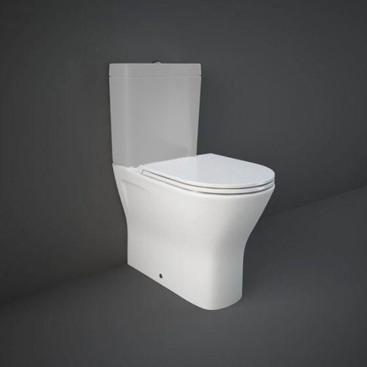 RAK Ceramics Resort Mini Rimless Close Coupled Toilet Pan - Alpine White - RST17AWHA