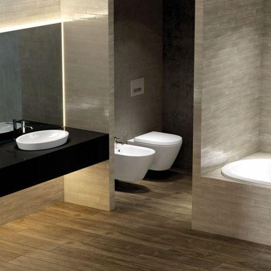 RAK Ceramics Resort Rimless Wall Hung Toilet Pan With Hidden Fixations - White - RST23AWHA - Envy Bathrooms Ltd