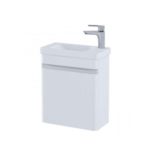 RAK Ceramics Resort Wall Hung 450mm Cloakroom Vanity Unit - Matt White - RAKRSTWBU45600 - Envy Bathrooms Ltd