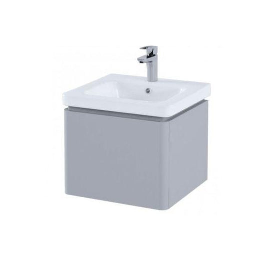 RAK Ceramics Resort Wall Hung Vanity Unit With Single Drawer - Matt Stone - RAKRSTWBU50601 - Envy Bathrooms Ltd