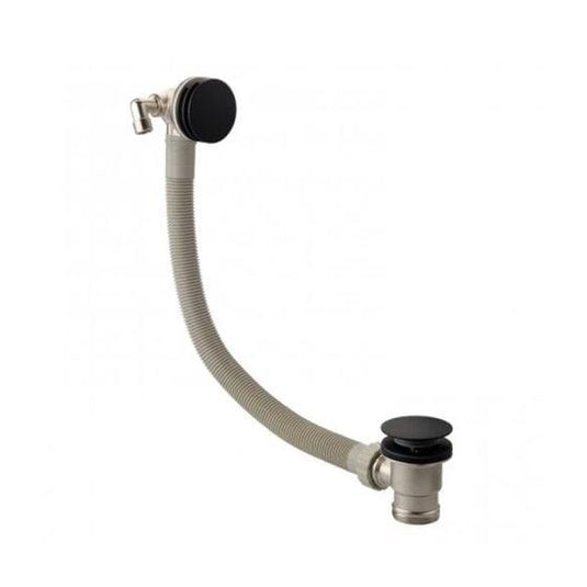 RAK Ceramics Round Bath Overflow Filler Tap & Clicker Waste - Black - RAKL9025RB - Envy Bathrooms Ltd