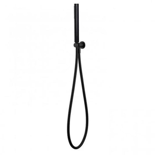 RAK Ceramics Round Shower Handset With Hose & Bracket - Black - RAKSHW4002B - Envy Bathrooms Ltd