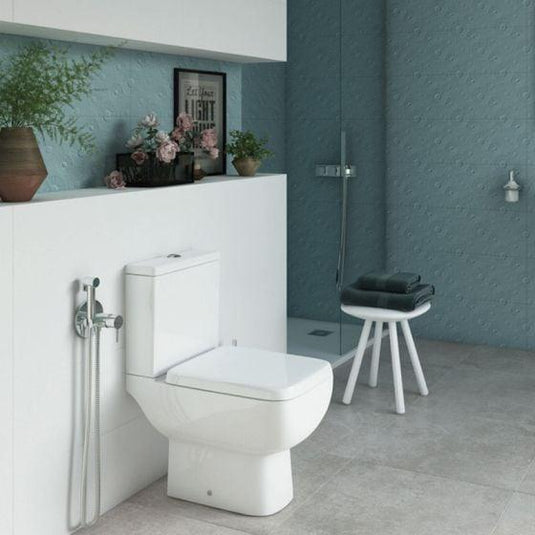 RAK Ceramics Series 600 Close Coupled Toilet Pan with Cistern - Alpine White - S600PAKNS - Envy Bathrooms Ltd