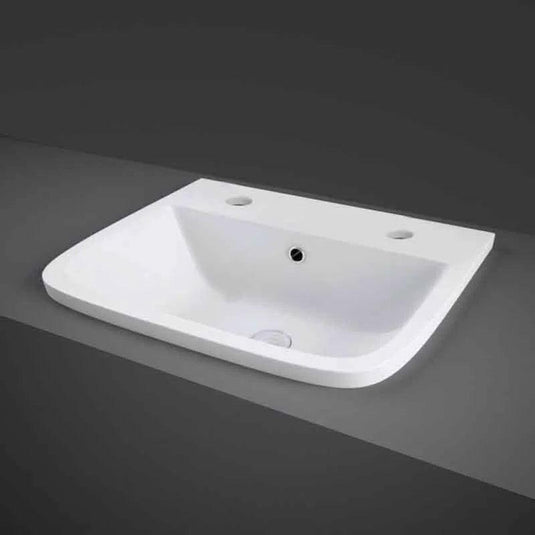 RAK Ceramics Series 600 Inset Vanity Basin - 2 Tap Holes - SE0903NCHAWHA - Envy Bathrooms Ltd