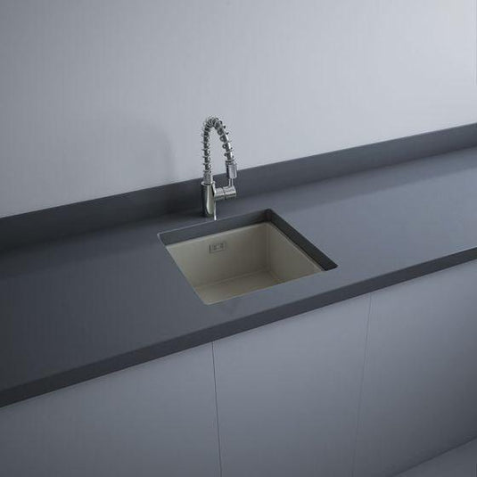 RAK Ceramics Silvia 1 Bowl Drop in Kitchen Sink - Matt Greige - OC104505A - Envy Bathrooms Ltd