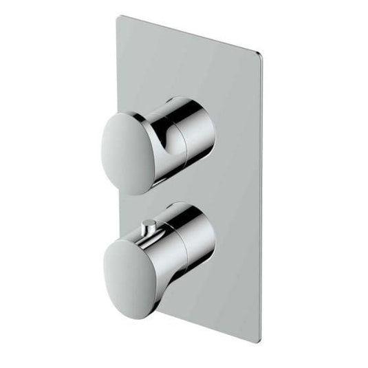 RAK Ceramics Single Outlet 2 Handle Thermostatic Concealed Shower Valve - Chrome - RAKITA3301C - Envy Bathrooms Ltd