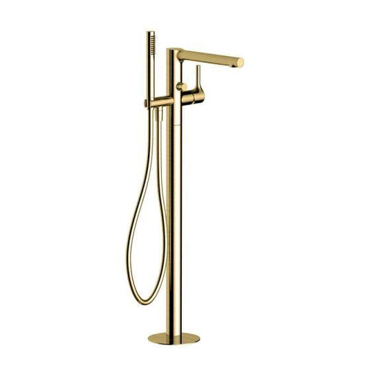 RAK Ceramics Sorrento Free Standing Bath/Shower Mixer - Brushed Gold - RAKSOR3014G - Envy Bathrooms Ltd