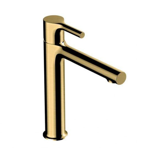 RAK Ceramics Sorrento Mid Height Basin Mixer Tap - Brushed Gold - RAKSOR3016G - Envy Bathrooms Ltd