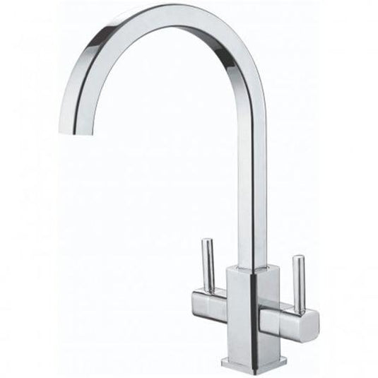 RAK Ceramics Square Kitchen Sink Mixer Tap With Double Side Lever - Chrome - RAKKIT008 - Envy Bathrooms Ltd