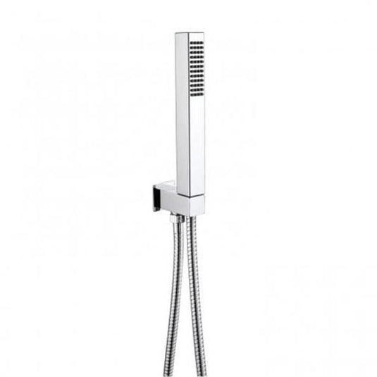 RAK Ceramics Square Shower Handset With Hose & Bracket - Chrome - RAKSHW4003 - Envy Bathrooms Ltd