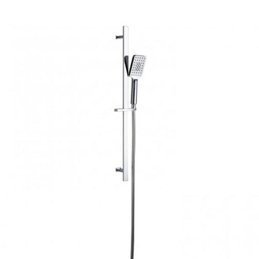 RAK Ceramics Square Slider Rail Shower Kit With Three Function Shower Handset - Chrome - RAKSHW1007 - Envy Bathrooms Ltd