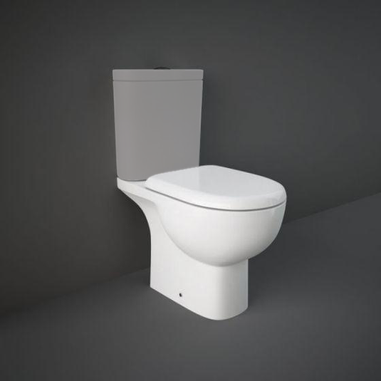 RAK Ceramics Tonique Close Coupled Full Access Open Back Toilet Pan - Alpine White - TQ11AWHA