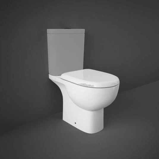 RAK Ceramics Tonique Close Coupled Full Access Open Back Toilet Pan - Alpine White - TQ11AWHA - Envy Bathrooms Ltd