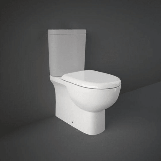 RAK Ceramics Tonique Close Coupled Toilet Pan - Alpine White - TONCCBTWPAN - Envy Bathrooms Ltd
