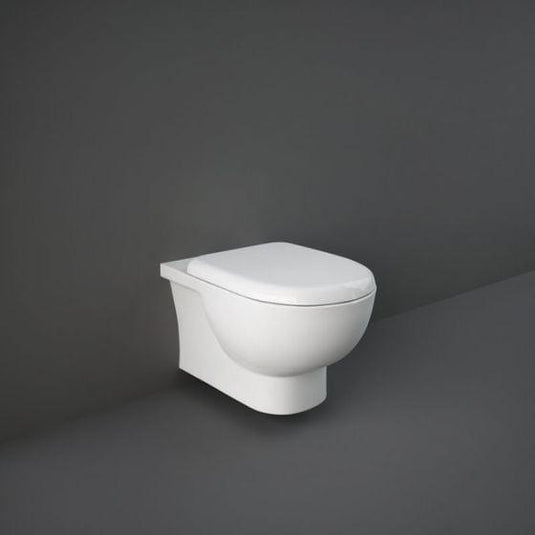 RAK Ceramics Tonique Rimless Wall Hung WC Pan - Alpine White - TONWHPAN - Envy Bathrooms Ltd