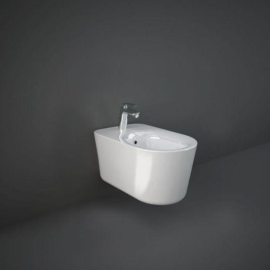 RAK Ceramics Valet Wall Hung Bidet - Gloss White - VALBD2101AWHA - Envy Bathrooms Ltd